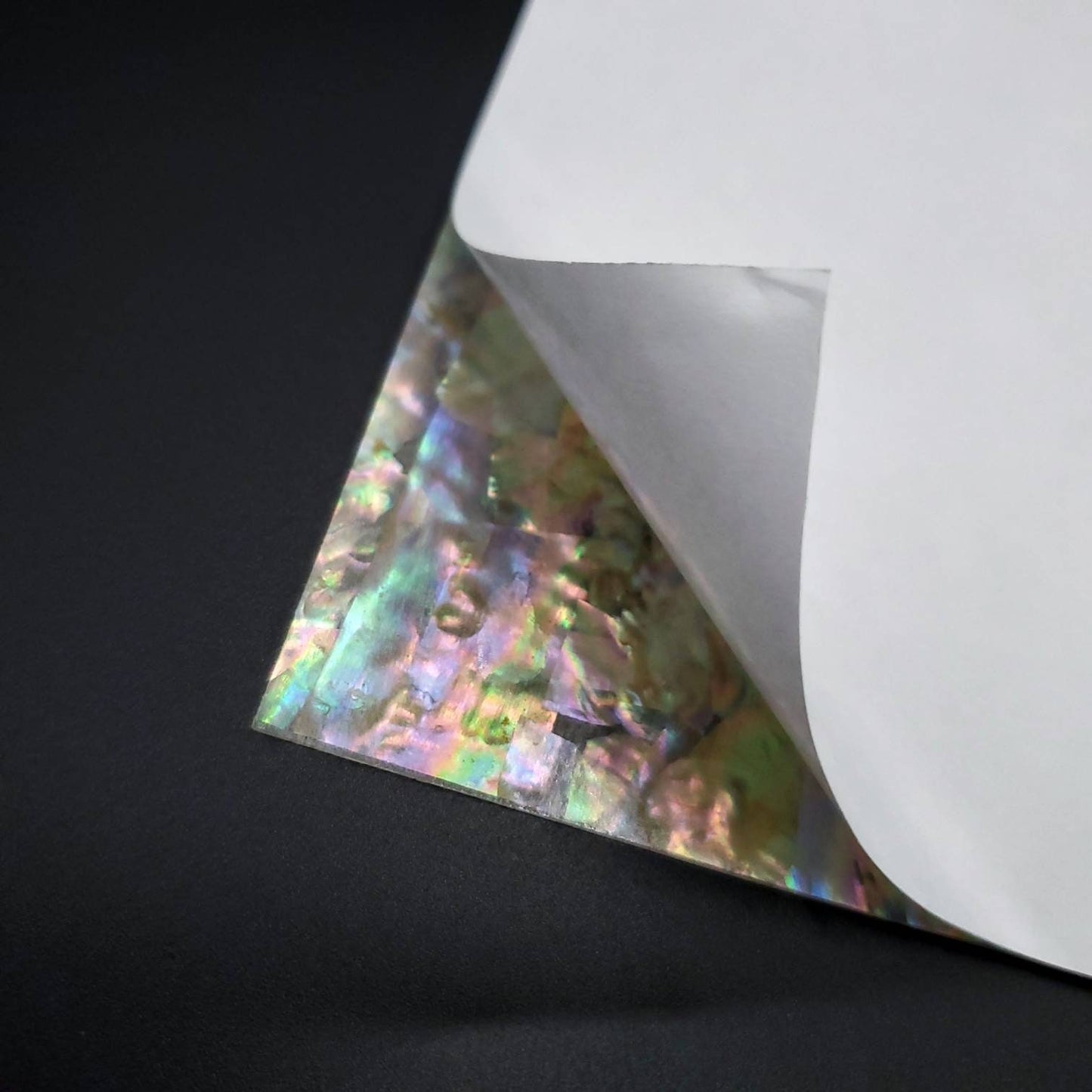 Abalone Adhesive Veneer Sheet (Mother of Pearl Shell) 9.5 x 5.5 inches White Abalone -A47