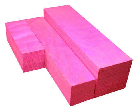 Hot Pink Spectraply Turning Blanks 1.5" x 1.5" Choose Length SP-17