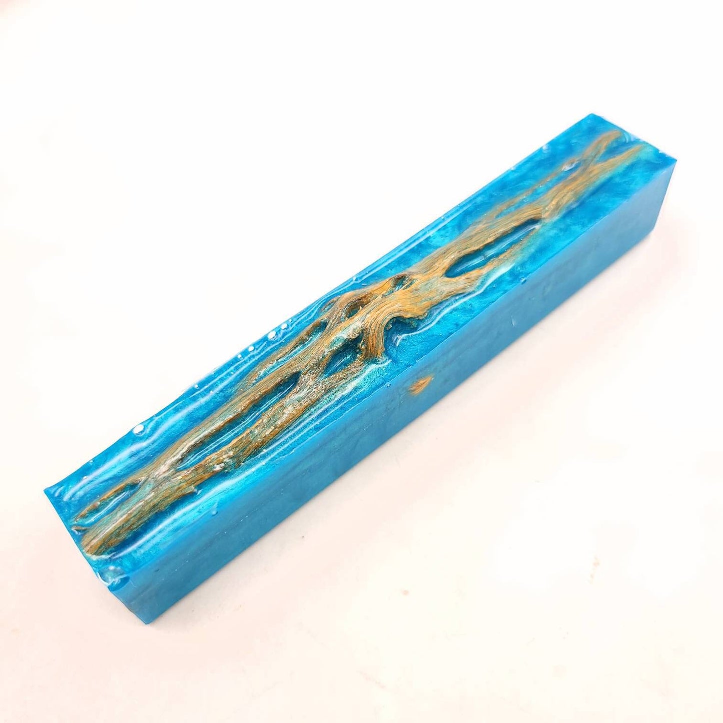 Okinawa Blue Cholla Cactus Pen Blanks 7/8" x 5-1/4"