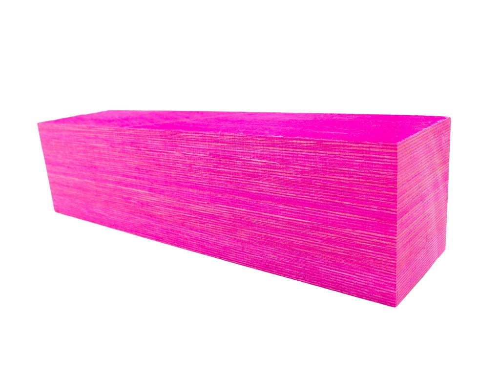 Hot Pink Spectraply Turning Blanks 1.5" x 1.5" Choose Length SP-17