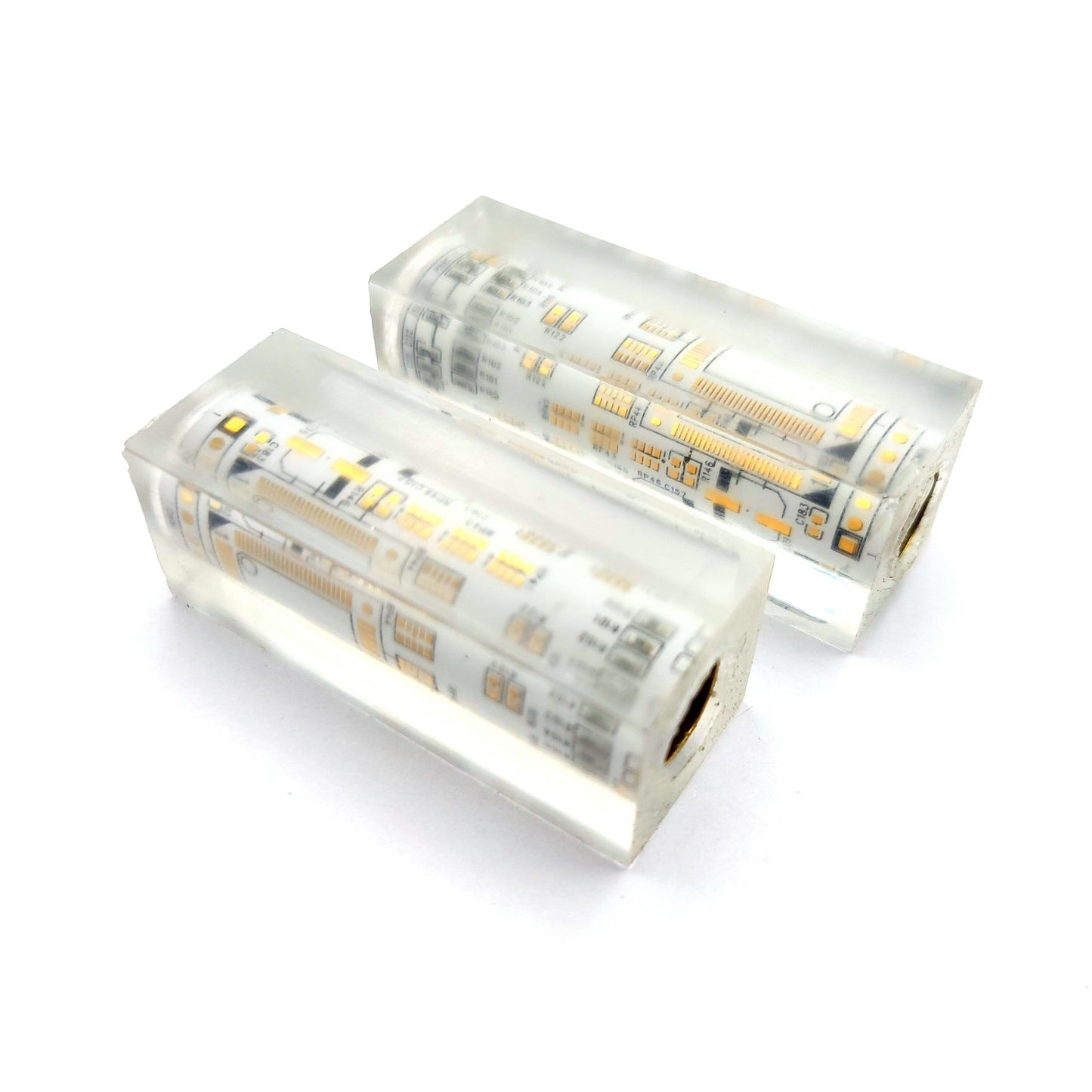 White Circuit Board Cigar Pen Blanks 10mm -CB-10C-WHI