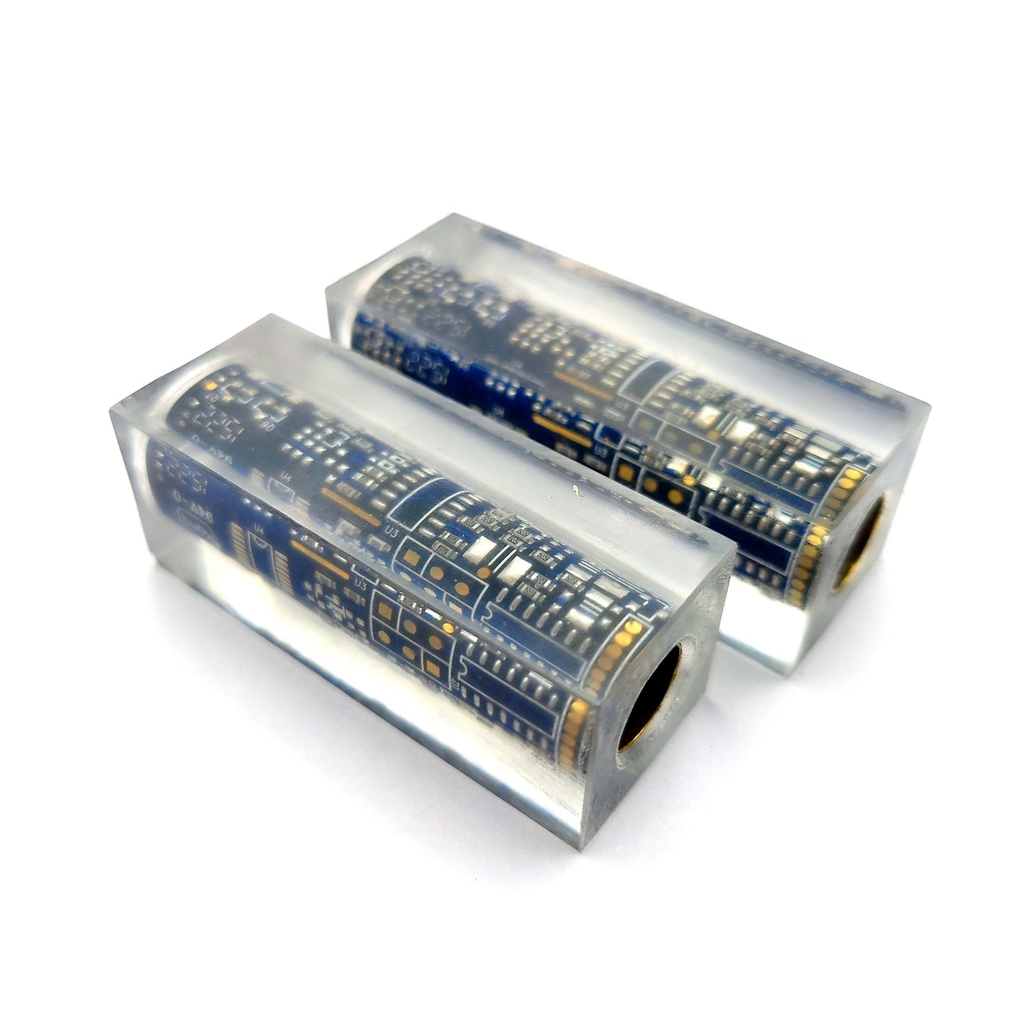 Blue Circuit Board Cigar Pen Blanks 10mm -CB-10C-BLU