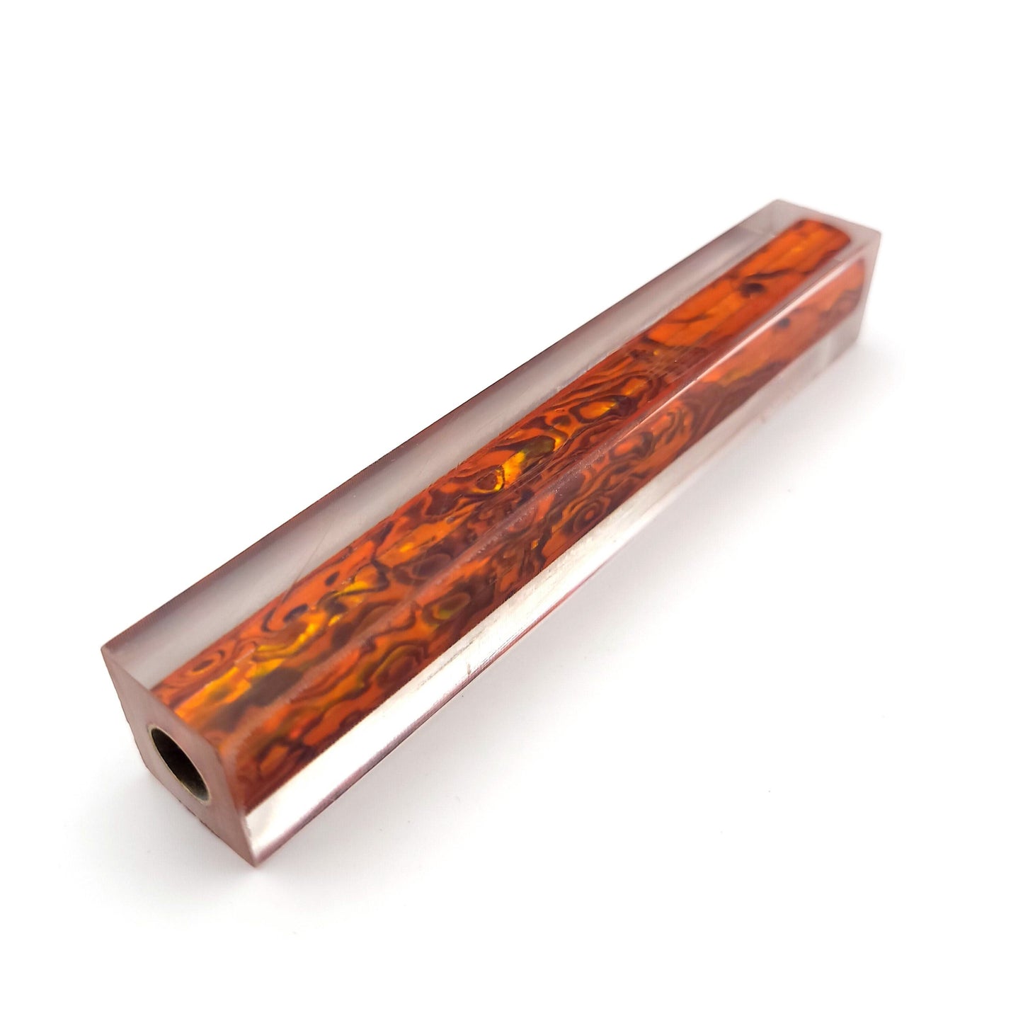 Orange New Zealand Abalone Shell Pen Blanks - Choose Size