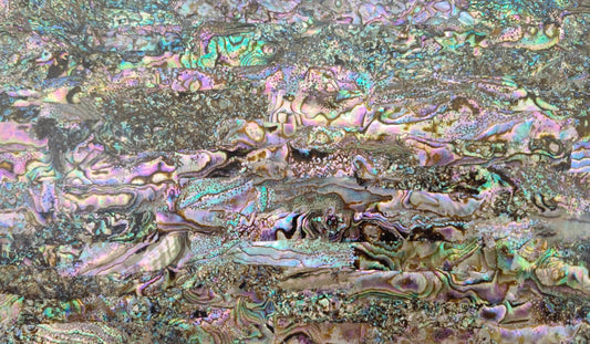 Mexican Abalone Shell Adhesive Veneer Sheet (Mother of Pearl Shell) 9.5 x 5.5 inches -A17