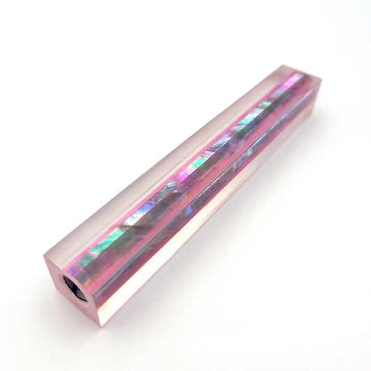 Dark Pink Abalone Shell Pen Blanks - Choose Size