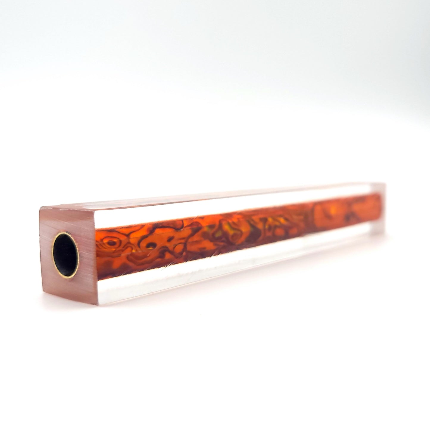 Orange New Zealand Abalone Shell Pen Blanks - Choose Size