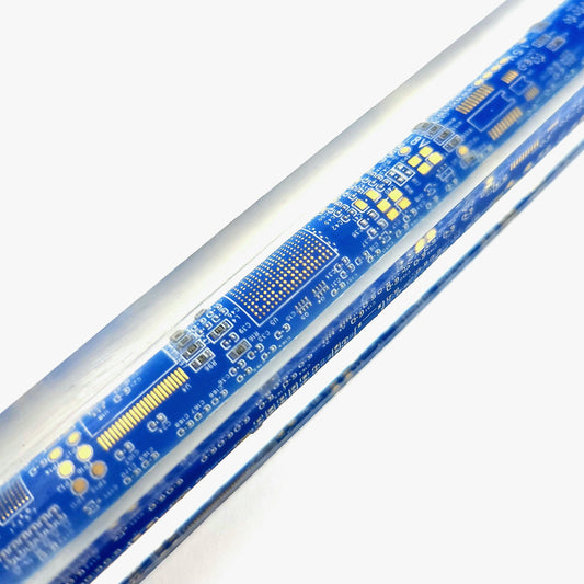 Blue Circuit Board Pen Blanks Choose Size